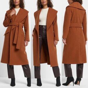 Shawl Wrap Lapel Coat - EXPRESS- Small